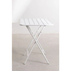 Table De Jardin Pliante Carrée En Acier (60x60 Cm) Janti SKLUM Blanc 10 Table De Jardin Pliante Carrée En Acier (60x60 Cm) Janti SKLUM Blanc -Promos Garde Plante Boutique 20329125 4
