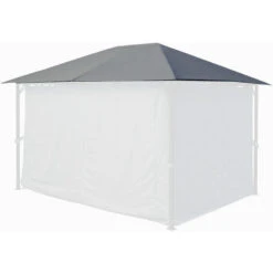 Toit De Remplacement Pour Gazebo De Jardin 3x4m Gris -Promos Garde Plante Boutique 20378747 3