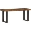 Banc 110 Cm Bois De Récupération Solide Et Acier VidaXL