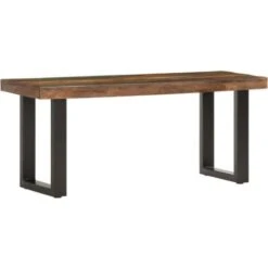 Banc 110 Cm Bois De Récupération Solide Et Acier VidaXL