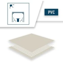 TECPLAST Toile Pergola Ivoire 2,5x3,5 M 680PR - Qualité 10 Ans - Bâche Pergola Ou Tonnelle étanche En PVC - Made In France -Promos Garde Plante Boutique 23757870 5
