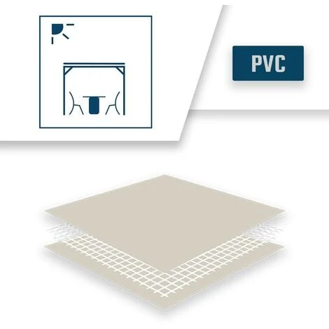 TECPLAST Toile Pergola Ivoire 3x4 M 680PR - Qualité 10 Ans - Bâche Pergola Ou Tonnelle étanche En PVC - Made In France 7 TECPLAST Toile Pergola Ivoire 3x4 M 680PR - Qualité 10 Ans - Bâche Pergola Ou Tonnelle étanche En PVC - Made In France – Image 5