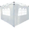 OUTSUNNY Parois Latérales De Rechange Barnum Tonnelle 3 X 3 Ou 3 X 6 M 2 Pièces 2 Grandes Fenêtres Blanc -Promos Garde Plante Boutique 25007471 1