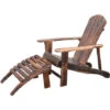 HOMCOM Fauteuil De Jardin Adirondack Chaise Longue Chaise Plage Avec Tabouret Bois De Sapin 1 HOMCOM Fauteuil De Jardin Adirondack Chaise Longue Chaise Plage Avec Tabouret Bois De Sapin -Promos Garde Plante Boutique 25008656 1
