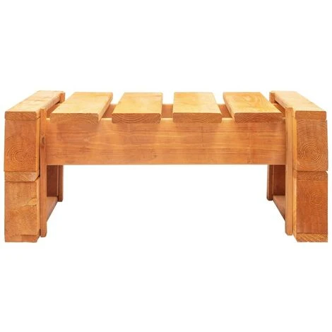 Hommoo Repose-pied Palette De Jardin Bois FSC Marron Miel HDV29881 5 Hommoo Repose-pied Palette De Jardin Bois FSC Marron Miel HDV29881 – Image 3