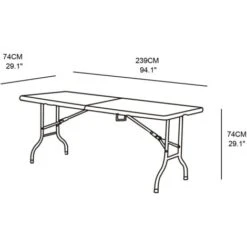 Table Pliante Rectangulaire 239 X 74 X 74cm Werkapro -Promos Garde Plante Boutique 25508974 5