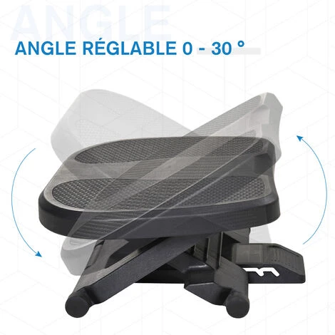 HOMCOM Repose-pied Ergonomique De Bureau Hauteur Et Inclinaison Réglables 45L X 34l Cm Gris 7 HOMCOM Repose-pied Ergonomique De Bureau Hauteur Et Inclinaison Réglables 45L X 34l Cm Gris – Image 5