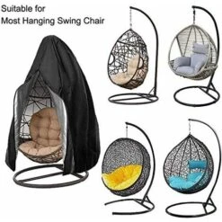 Kueatily Housse De Chaise Suspendue Oxford De Protection Imperméable à L'eau Et à La Poussière Pour Patio, Chaise à Bascule, Chaise Flottante (Black) 10 Kueatily Housse De Chaise Suspendue Oxford De Protection Imperméable à L'eau Et à La Poussière Pour Patio, Chaise à Bascule, Chaise Flottante (Black) -Promos Garde Plante Boutique 27601922 4