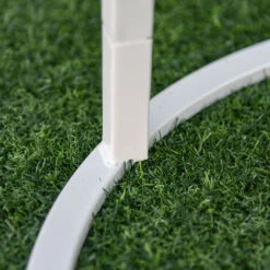 OUTSUNNY Lot De 2 Tables Basses Rondes Gigognes Empilables De Jardin Métal époxy Blanc -Promos Garde Plante Boutique 27825537 5