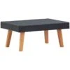 Table Basse De Jardin Résine Tressée Noir VidaXL 2 Table Basse De Jardin Résine Tressée Noir VidaXL -Promos Garde Plante Boutique 28406534 1