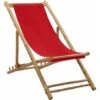 Chaise De Terrasse Bambou Et Toile Rouge VidaXL 1 Chaise De Terrasse Bambou Et Toile Rouge VidaXL -Promos Garde Plante Boutique 29365616 1