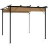 Pergola Avec Toit Rétractable Taupe 3x3 M Acier 180 G/m² VidaXL 2 Pergola Avec Toit Rétractable Taupe 3x3 M Acier 180 G/m² VidaXL -Promos Garde Plante Boutique 29417549 1