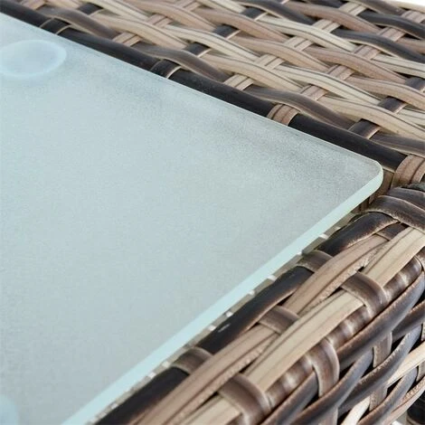 Ensemble De Bar De Jardin 4 Tabourets + Coussins + Table En Polyrotin Marron 6 Ensemble De Bar De Jardin 4 Tabourets + Coussins + Table En Polyrotin Marron – Image 4