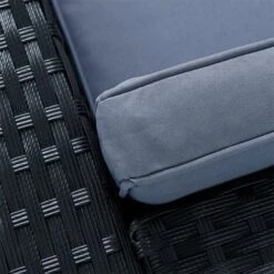 Fauteuil De Jardin Avec Coussins En Polyrotin Noir -Promos Garde Plante Boutique 29541814 3