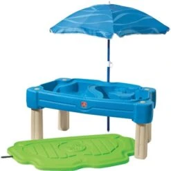 Step2 Cascading Cove Table De Jeu Sable Et Eau Enfant Avec Parasol Table De Jeu à Eau Pour Le Jardin