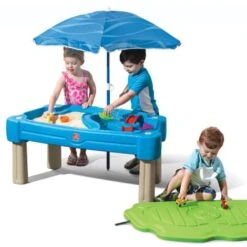 Step2 Cascading Cove Table De Jeu Sable Et Eau Enfant Avec Parasol Table De Jeu à Eau Pour Le Jardin -Promos Garde Plante Boutique 30160389 4