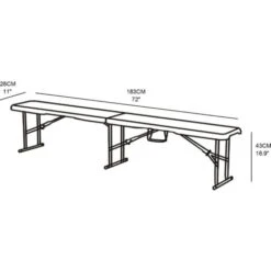 Banc Pliant Werkapro 182x28x43cm -Promos Garde Plante Boutique 30306264 5