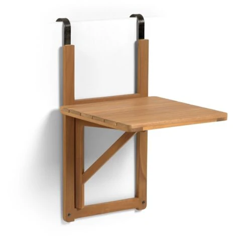 Kave Home - Table De Balcon Rabattable Amarilis En Bois Massif D'acacia 40 X 42 Cm FSC 100% 3 Kave Home - Table De Balcon Rabattable Amarilis En Bois Massif D'acacia 40 X 42 Cm FSC 100%