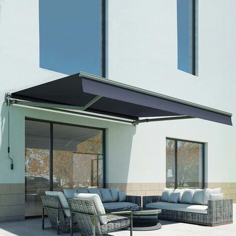 Store Banne Manuel 3x2m TAMPA Gris Aluminium 295 X 200 X 14,2 Cm 4 Store Banne Manuel 3x2m TAMPA Gris Aluminium 295 X 200 X 14,2 Cm – Image 2