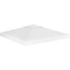 Toile De Toit De Belvédère 2 Niveaux 310 G/m² 3x3 M Blanc VidaXL -Promos Garde Plante Boutique 30778413 1