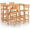 Ensemble De Bar D'extérieur 5 Pcs Bois D'acacia Massif VidaXL -Promos Garde Plante Boutique 30819799 1