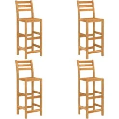 Ensemble De Bar D'extérieur 5 Pcs Bois D'acacia Massif VidaXL -Promos Garde Plante Boutique 30819799 4