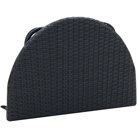 Table De Balcon 60x60x32 Cm Noir Résine Tressée VidaXL 7 Table De Balcon 60x60x32 Cm Noir Résine Tressée VidaXL – Image 5