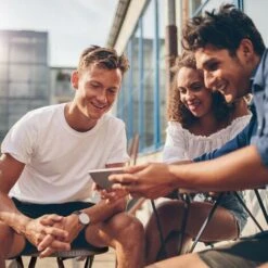 Relaxdays Tabouret De Jardin Lot De 2 BASTIAN Pliant Plastique Optique Rotin Balcon Terrasse Rond Résistant HxlxP: 45 X 32,5 X 29 Cm, Noir -Promos Garde Plante Boutique 31791386 3