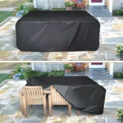 XICHAO - Housse Salon De Jardin 210D Oxford 242 162 100cm Housse De Protection Salon De Jardin Housse Table Jardin Bâche Salon De Jardin Imperméable Résistant à La Vent Pluie UV Déchirure -Promos Garde Plante Boutique 32703022 5