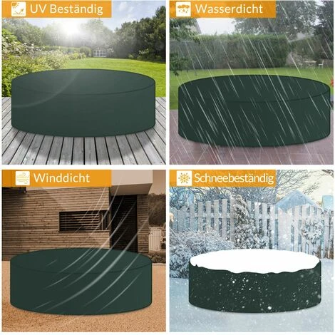 Bâche De Protection Kingsleeve Pour Salon De Jardin En Polyéthylène Résistante Aux UV Et Aux Déchirures Sonneninsel Rund 236x67cm (de) 5 Bâche De Protection Kingsleeve Pour Salon De Jardin En Polyéthylène Résistante Aux UV Et Aux Déchirures Sonneninsel Rund 236x67cm (de) – Image 3