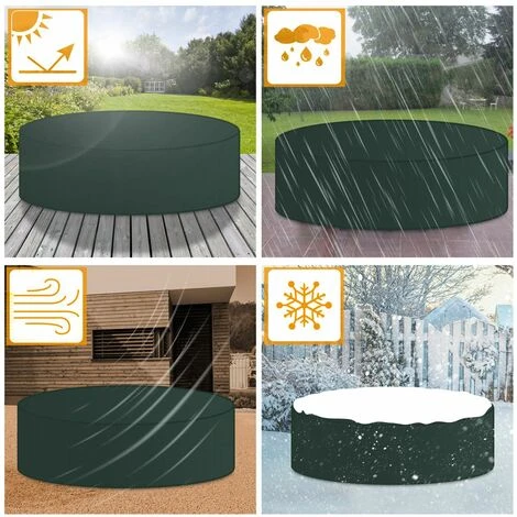 Bâche De Protection Kingsleeve Pour Salon De Jardin En Polyéthylène Résistante Aux UV Et Aux Déchirures Sonneninsel Rund 236x67cm (de) 6 Bâche De Protection Kingsleeve Pour Salon De Jardin En Polyéthylène Résistante Aux UV Et Aux Déchirures Sonneninsel Rund 236x67cm (de) – Image 4