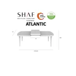 Atlantic: Table Extensible Blanche 6/12 Places En Résine 11 Atlantic: Table Extensible Blanche 6/12 Places En Résine -Promos Garde Plante Boutique 33267726 5