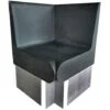 Banc Angle Arrondis 600 X 586 X 870 Mm Avec Dossier XPS Prêt à Carreler Pour Hammam Et Salle De Bain Valstorm