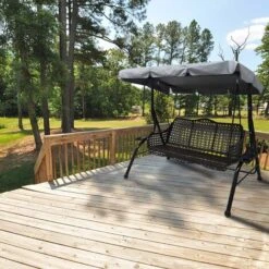 Kueatily Toit De Rechange Pour Balancelle De Jardin, Housse De Rechange, Toit De Balanoire, Canopée Pour Balancelle Remplacement De L'Auvent De Balanoire Extérieure Pour Balanoire De Jardin 3 Places(1 -Promos Garde Plante Boutique 33597718 3