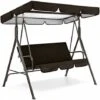 LangRay Toile De Balancelle,210D Outdoor Swing Couverture éTanche,Toit De BalançOire RemplaçAble (Couvercle SupéRieur Pivotant),Convient Pour Le Jardin-Noir19512515Cm -Promos Garde Plante Boutique 33756369 1