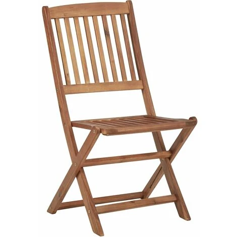 Chaises Pliables D'extérieur 2 Pcs Bois D'acacia Solide VidaXL 4 Chaises Pliables D'extérieur 2 Pcs Bois D'acacia Solide VidaXL – Image 2