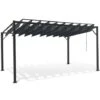 Pergola Lames Orientables CEFALU 3x4 M Gris Anthracite 2 Pergola Lames Orientables CEFALU 3x4 M Gris Anthracite -Promos Garde Plante Boutique 34046187 1