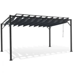 Pergola Lames Orientables CEFALU 3x4 M Gris Anthracite