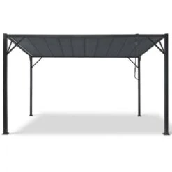 Pergola Lames Orientables CEFALU 3x4 M Gris Anthracite -Promos Garde Plante Boutique 34046187 4