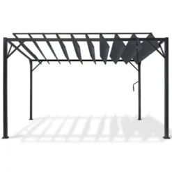 Pergola Lames Orientables CEFALU 3x4 M Gris Anthracite -Promos Garde Plante Boutique 34046187 5