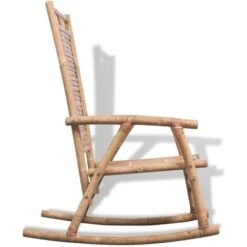 Chaise à Bascule En Bambou VidaXL -Promos Garde Plante Boutique 3426570 4