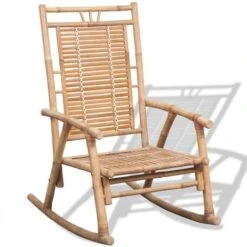 Chaise à Bascule En Bambou VidaXL -Promos Garde Plante Boutique 3426570 5