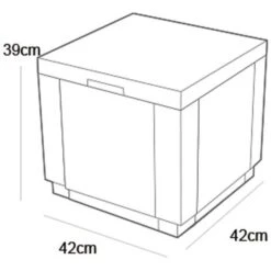 Glacière Ice Cube Cappuccino 223761 Keter 8 Glacière Ice Cube Cappuccino 223761 Keter -Promos Garde Plante Boutique 3532279 3