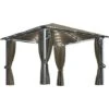 Tonnelle Avec Rideau Et Lumières LED 3x3 M Taupe Aluminium VidaXL 2 Tonnelle Avec Rideau Et Lumières LED 3x3 M Taupe Aluminium VidaXL -Promos Garde Plante Boutique 35894058 1