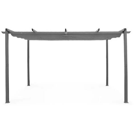 Pergola Aluminium - Isla 3x4m - Toile Grise - Tonnelle Idéale Pour Votre Terrasse. Toit Rétractable. Toile Coulissante. Structure Aluminium 4 Pergola Aluminium - Isla 3x4m - Toile Grise - Tonnelle Idéale Pour Votre Terrasse. Toit Rétractable. Toile Coulissante. Structure Aluminium – Image 2