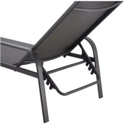 Lot De 2 Bains De Soleil En Métal Farniente- Gris -Promos Garde Plante Boutique 37080411 3