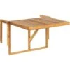 Table De Balcon Rabattable En Bois D'Acacia Clair Pour Balustrade Idéal Pour Les Petits Espaces Extérieurs Beliani -Promos Garde Plante Boutique 37621028 1