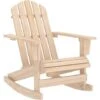 Chaise à Bascule De Jardin Adirondack Bois De Sapin Massif VidaXL