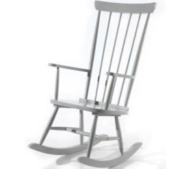 Chaise à Bascule Bois Gris Rocky