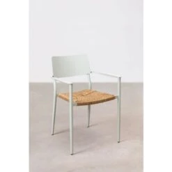 Lot De 2 Chaises De Jardin Empilables En Aluminium Amadeu SKLUM Vert Cendre -Promos Garde Plante Boutique 40745433 3